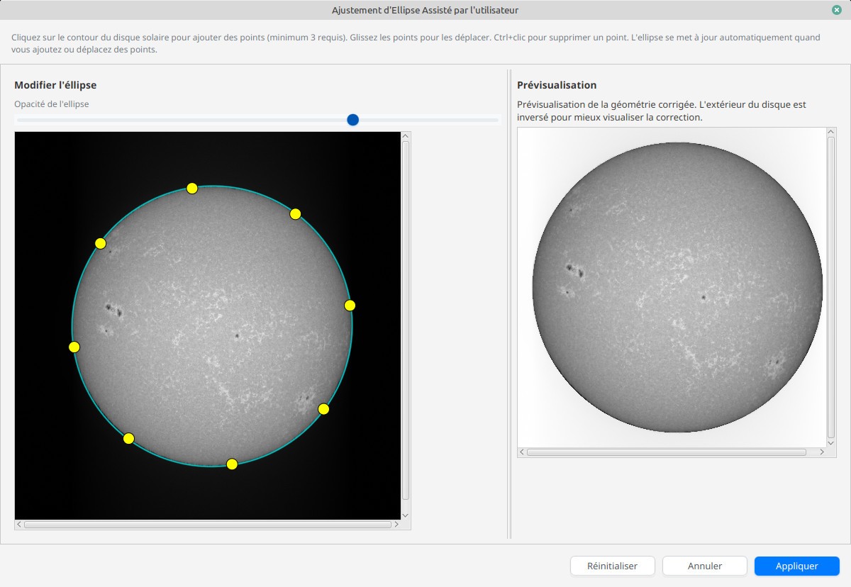 ellipse detection assistant